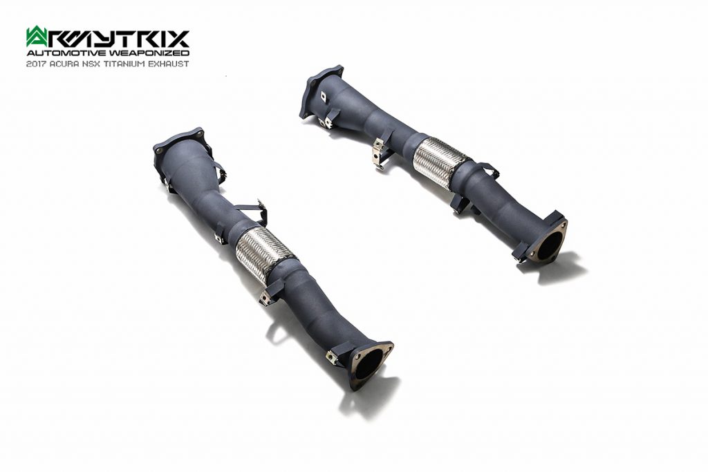 Armytrix – Stainless Steel Ceramic Coated High-Flow Performance De-catted Pipe with Cat-simulator for ACURA NSX MK2 35L