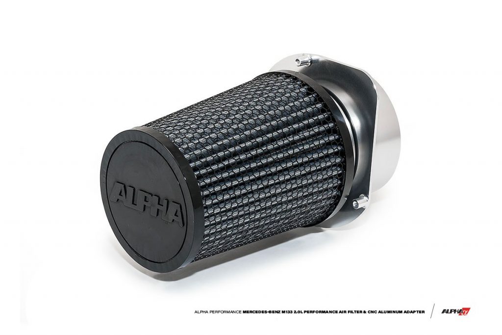 Alpha Mercedes-Benz AMG M133 2.0L Performance Air Filter & CNC Aluminum Adapter