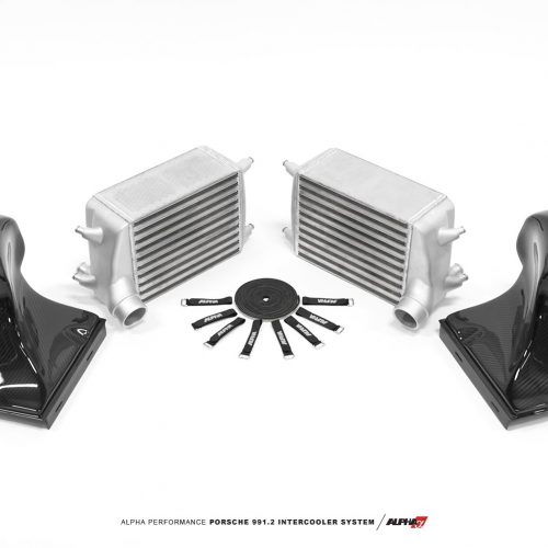 Alpha Performance Porsche 991.2 Carrera Intercooler System With Carbon Fiber Shrouds