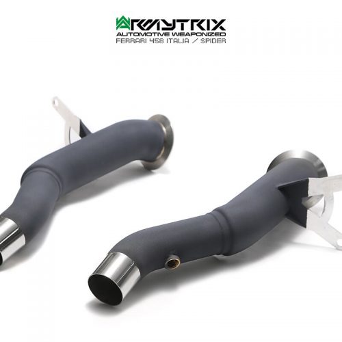 Armytrix – Stainless Steel Ceramic Coated Sport Version High-flow Cat-pipe with 200 CPSI Catalytic Converter for FERRARI 458 SPIDER 45L