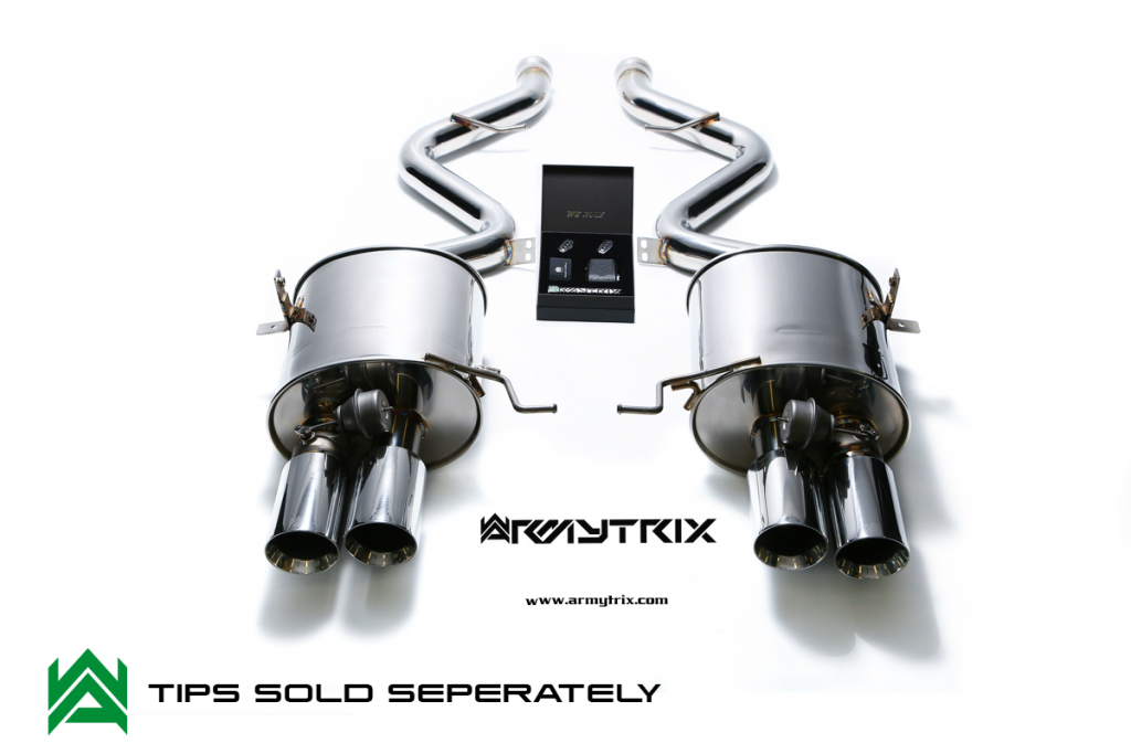 Armytrix – Stainless Steel Valvetronic mufflers (L and R) + Wireless remote control kit for BMW 3 SERIES E92 M3