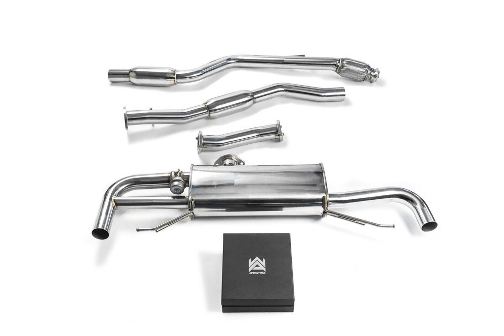 Armytrix – Stainless Steel Front-pipe + Reducer + Mid-pipe + Valvetronic Muffler + Wireless Remote Control Kit for MERCEDES-BENZ GLC X253 GLC250