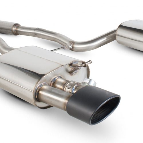 Scorpion Exhausts Audi RS4 4.2 V8 B7  2006 2008 Resonated cat-back system with vacuum valves – EVO Ceramic Tips