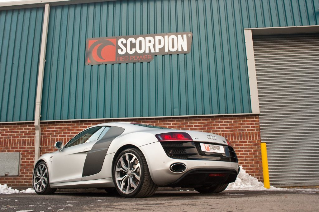 Scorpion Exhausts Audi R8 V10 2008 2012 Rear silencer – OE Fitment