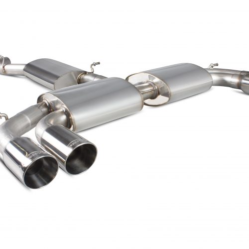 Scorpion Exhausts Audi S3 2.0T 8V Saloon 2013 2016 Resonated cat-back system with no valves – Daytona Tips