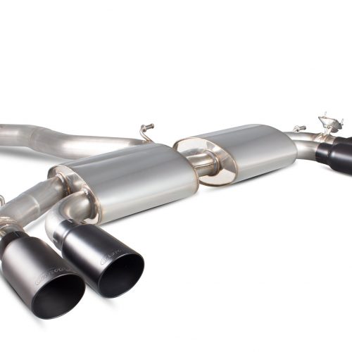 Scorpion Exhausts Audi S3 2.0T 8V Saloon 2013 2016 Non-res cat-back system with electronic valves – Daytona Ceramic Tips