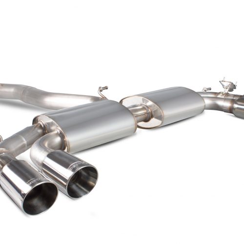 Scorpion Exhausts Audi S3 2.0T 8V Saloon 2013 2016 Non-res cat-back system with electronic valves -Daytona Tips
