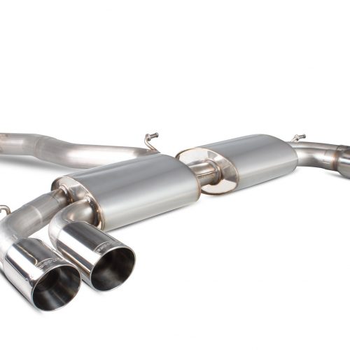 Scorpion Exhausts Audi S3 2.0T 8V Saloon 2013 2016 Non-resonated cat-back system with no valves – Daytona Tips
