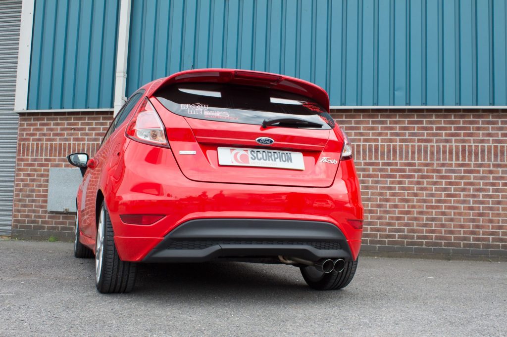 Scorpion Exhausts Ford Fiesta Ecoboost 1.0T 100125 & 140 PS 2013 2017 Rear silencer only – Daytona Tips