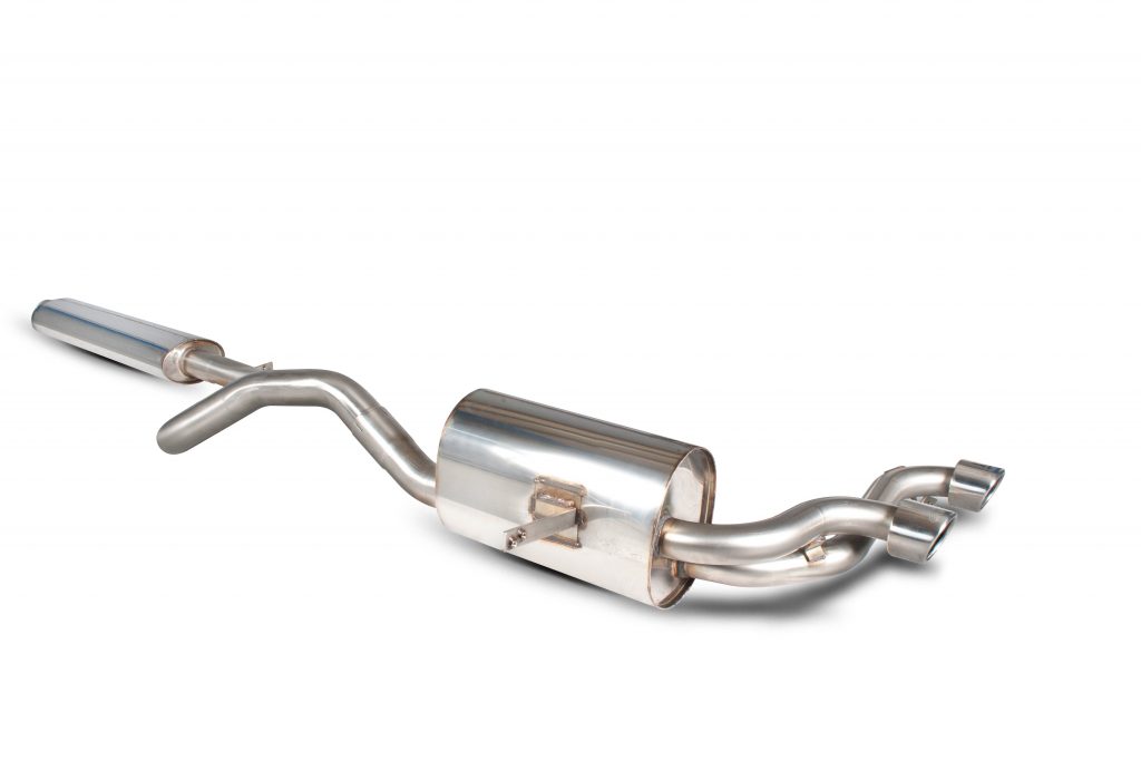 Scorpion Exhausts Renault Megane RS225  2004 2009 Resonated half system – Monaco (twin) Tips