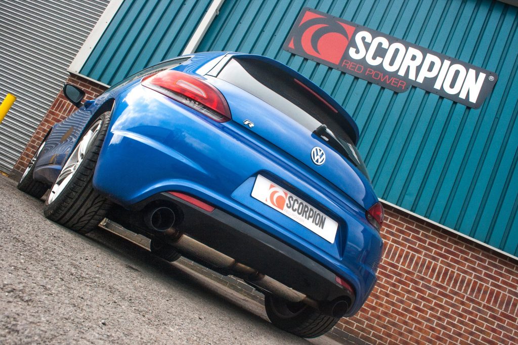 Scorpion Exhausts Volkswagen Scirocco R 2009 2017 Non-resonated cat-back system – Daytona Ceramic Tips