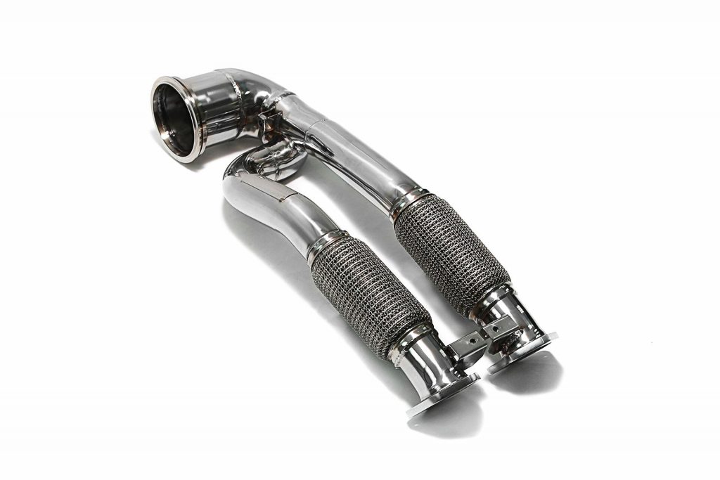 Armytrix – Stainless Steel High-flow performance decatted main downpipe with cat simulator – Ver 2 (2017-) for AUDI TTRS 8S 25 TFSI COUPE