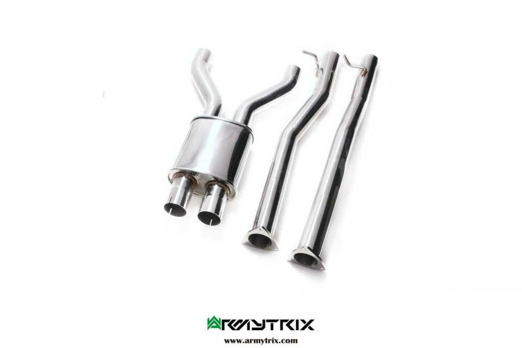 Armytrix – Stainless Steel Front pipe (L+R) + Y pipe with resonator for BENTLEY CONTINENTAL GT 3W 60L CONVERTIBLE