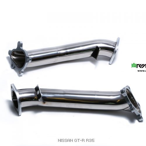 Armytrix – Stainless Steel High-flow Decatted Downpipes (L+R) for NISSAN GT-R R35 38L