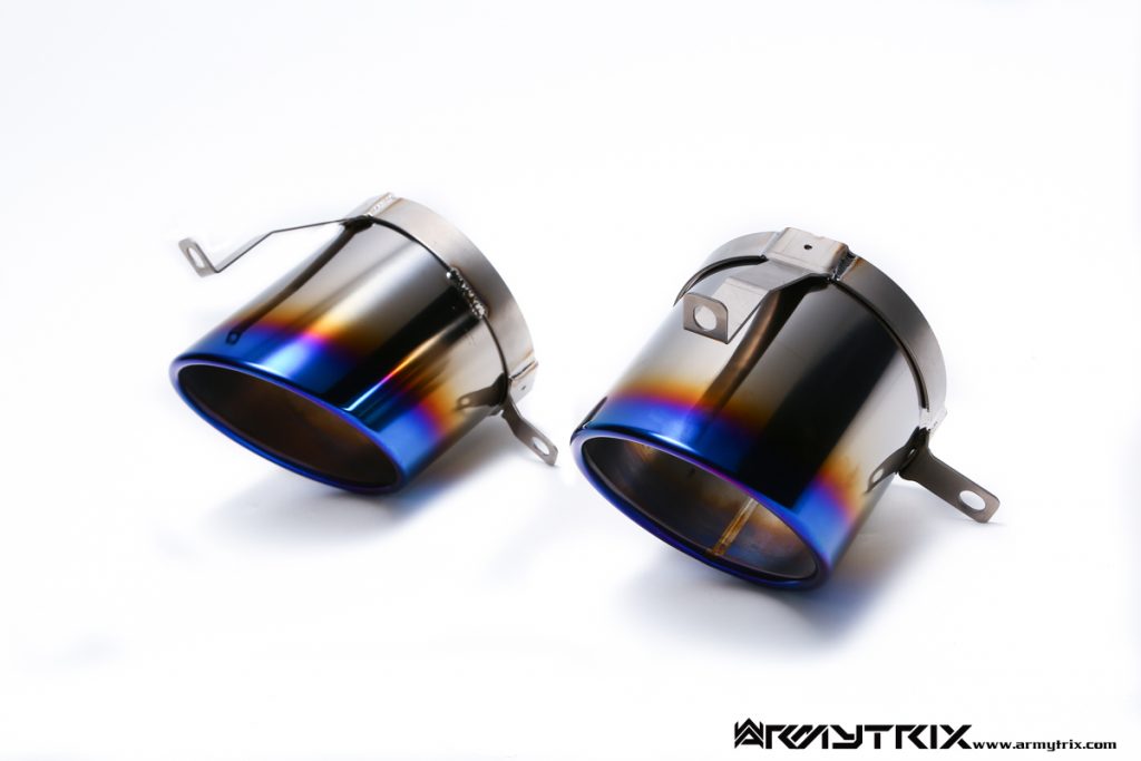 Armytrix – Titanium Dual Titanium blue tips for AUDI R8 42 42 FSI COUPE