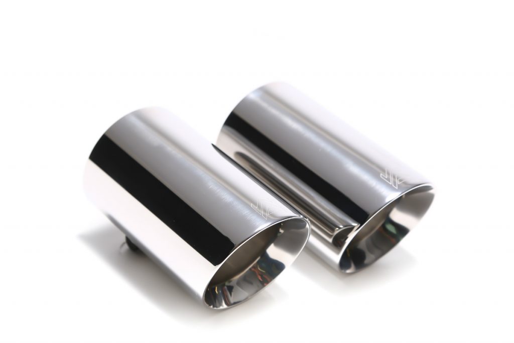Armytrix – Stainless Steel Dual Chrome silver tips (2x89mm) for SEAT LEON 5F 20L CUPRA 280