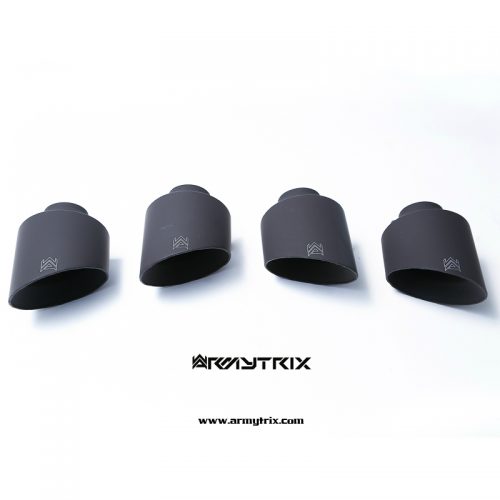 Armytrix – Titanium Quad Titanium Matte Black Tips (4X125mm) for NISSAN GT-R R35 38L