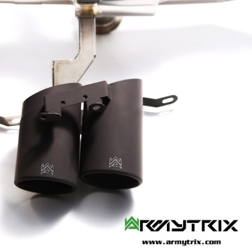 Armytrix – Titanium Quad Titanium Matte Black Tips (4x101mm) for LAMBORGHINI GALLARDO LP570-4 52L