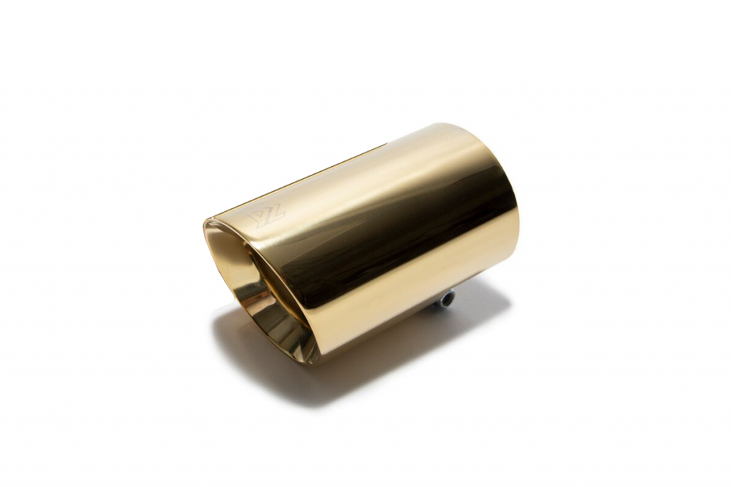 Armytrix – Stainless Steel Single gold spare replacement tip 1×89 mm for VW GOLF MK75 20 TSI GTI