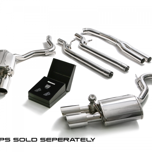 Armytrix – Stainless Steel De-catted Front pipe + Y-pipe + mid-pipe (L and R) + Valvetronic Muffler (L and R) + Wireless Remote Control Kit for PORSCHE PANAMERA 971 30L